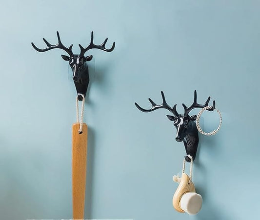 AntlerGripâ˘ď¸ Self Adhesive Deer Head Hanging Hook