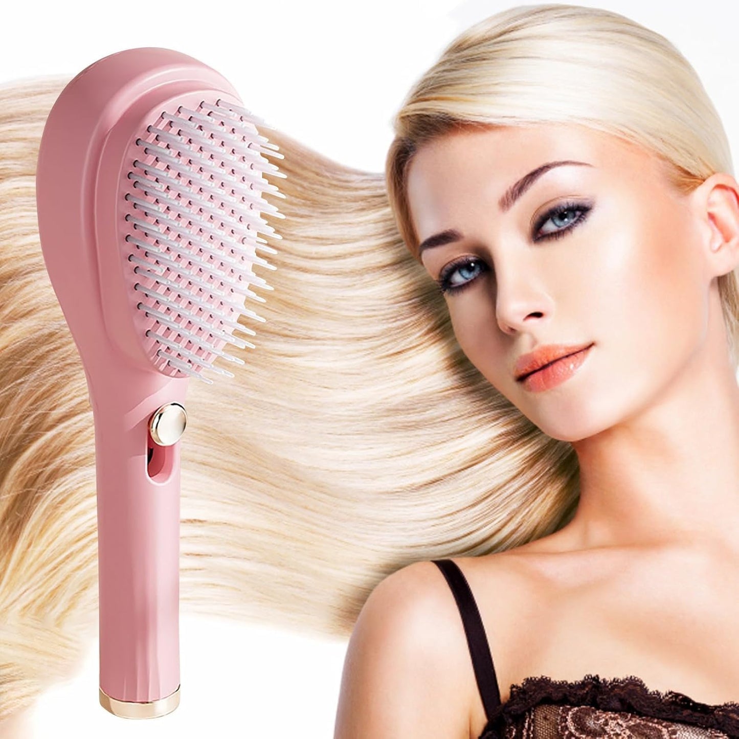 Scalp Massage Comb with Retractable Bristle